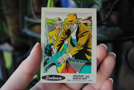 1978 Jonathan and Martha Kent Sticker - DC Comics - Superman