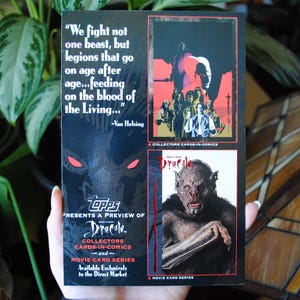 1992 Topps Dracula Trading Card - Etsy