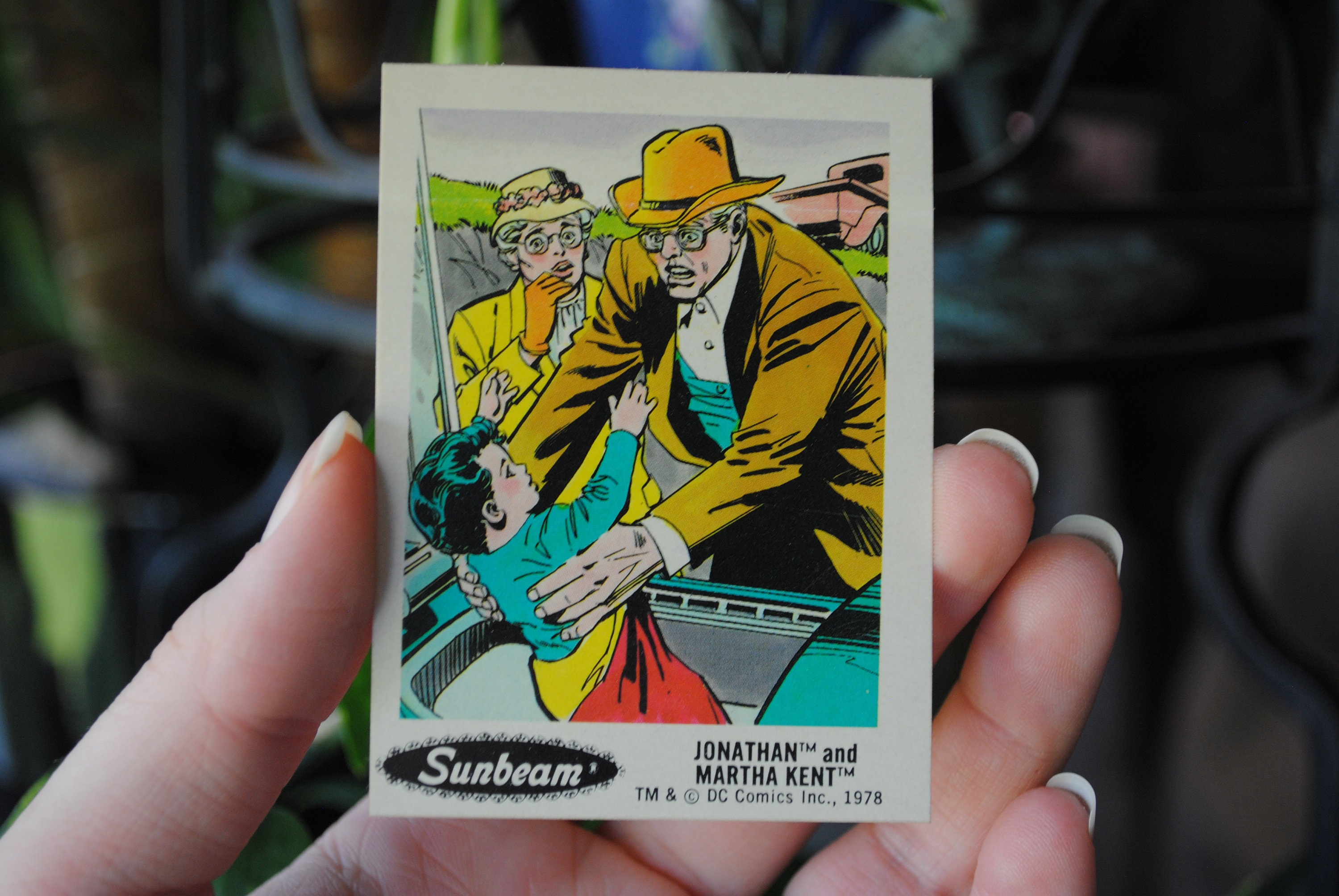 1978 Jonathan and Martha Kent Sticker - DC Comics - Superman