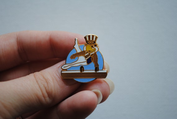 1984 Summer Olympics Pin - Pommel Horse - Gymnast… - image 7