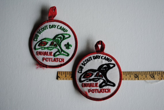 Vintage Enhalie Potlatch Cub Scout Day Camp Patch… - image 9