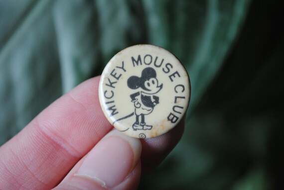 1930's Mickey Mouse Club Button - Pin Back - Fan … - image 9