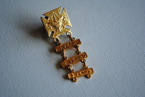 1970's Scouting Attendance Pin - Three Years Perfect … - Gem