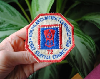 Vintage Chief Seattle Council BSA Patch - Northlakes District Camporee - 1972 Boy Scouts of America Patch
