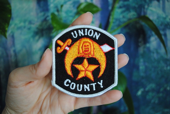 Vintage Union County Patch - Shriners Emblem - Ma… - image 1