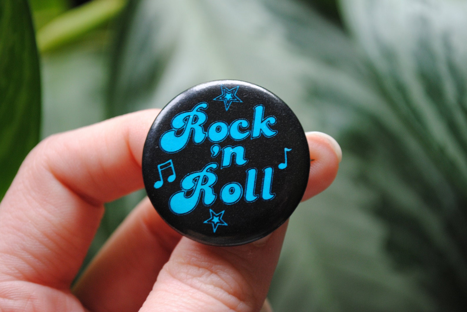 Vintage Rock 'n Roll Pin Back Button 1970's Rock - Etsy