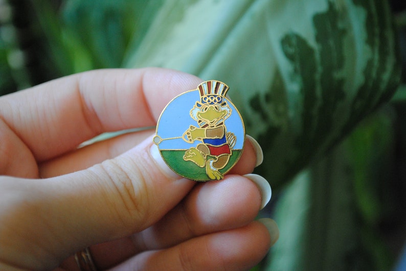 Vintage 1984 Summer Olympics Pin Hammer Throw Track & Etsy