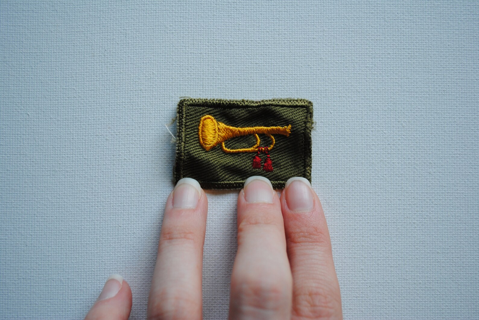 Vintage Boy Scouts Bugler Patch Bugle Horn Fabric Badge Etsy