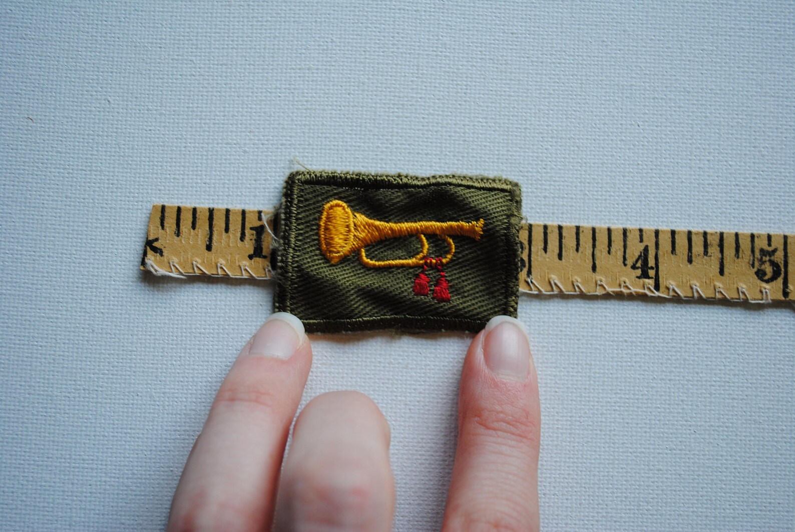 Vintage Boy Scouts Bugler Patch Bugle Horn Fabric Badge Etsy