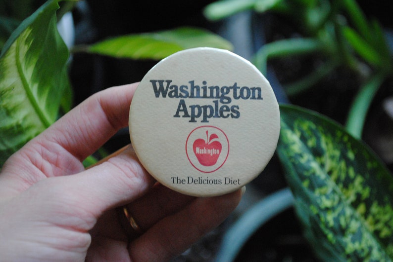 Badge Pin Back Vintage Washington Apples Button State Fruit The Delicious Diet