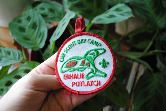 Vintage Enhalie Potlatch Cub Scout Day Camp Patch… - image 2