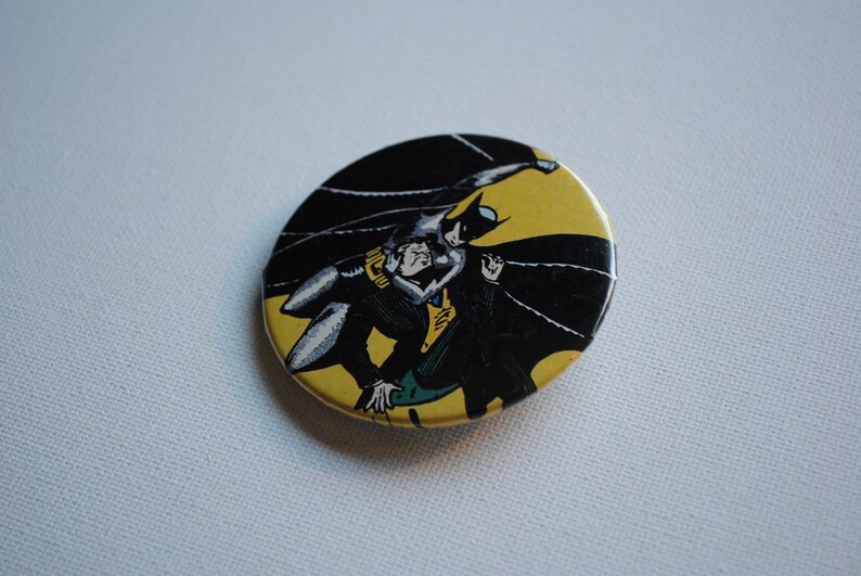 1980's Batman Button - Comic Book Art - Badge A Minit - Detective ...