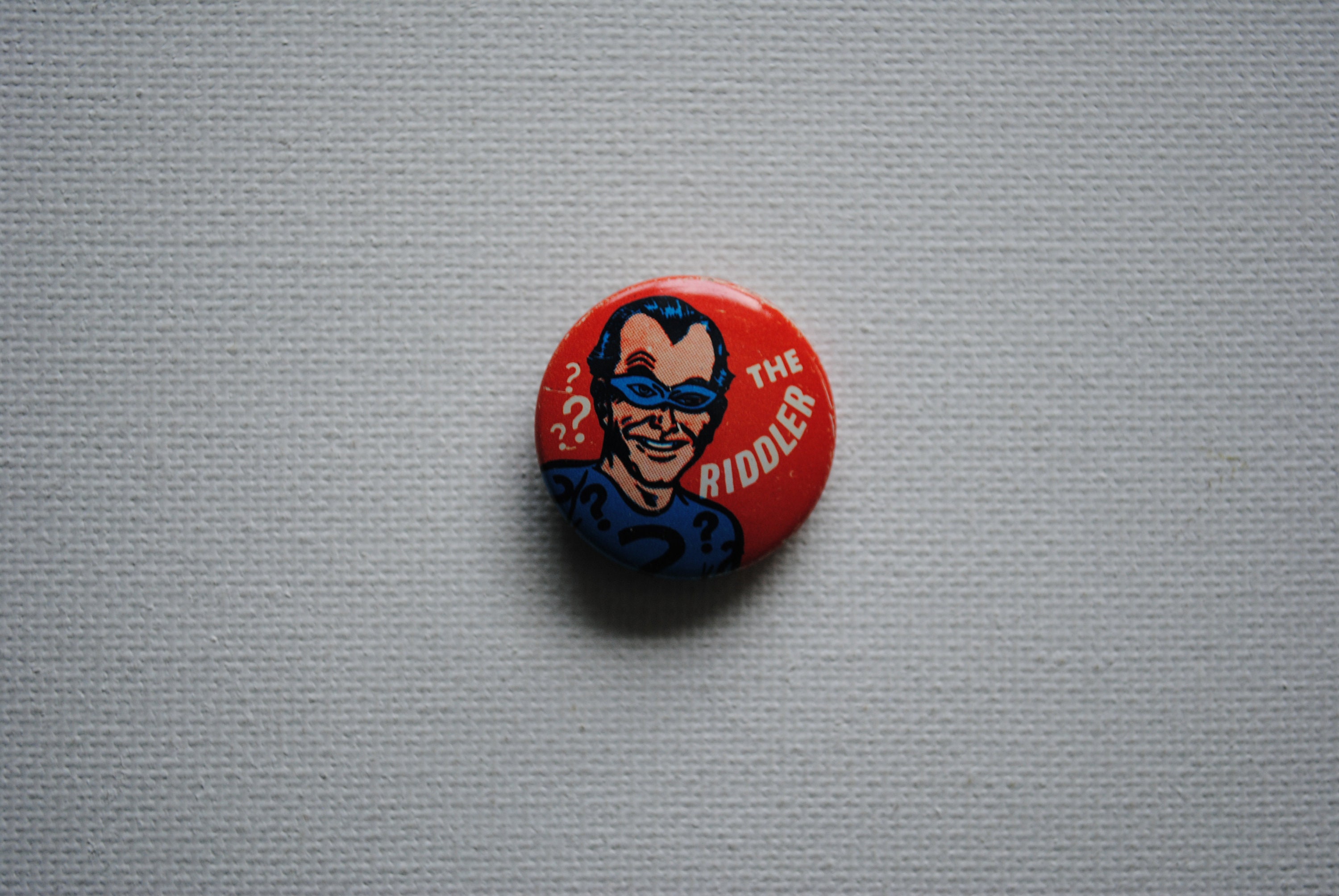 Vintage 1966 the Riddler Button Comics Pin Back Badge - Etsy
