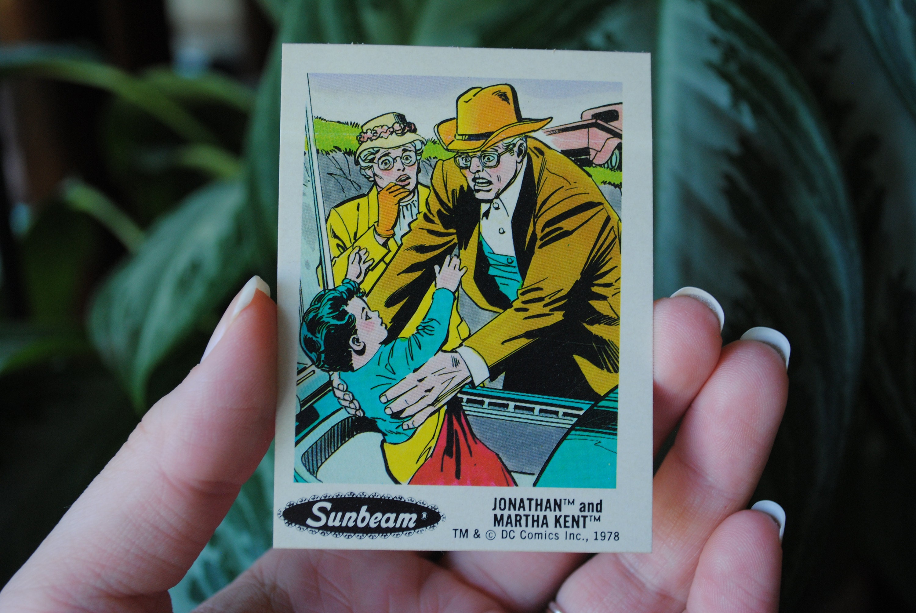 1978 Jonathan and Martha Kent Sticker - DC Comics - Superman