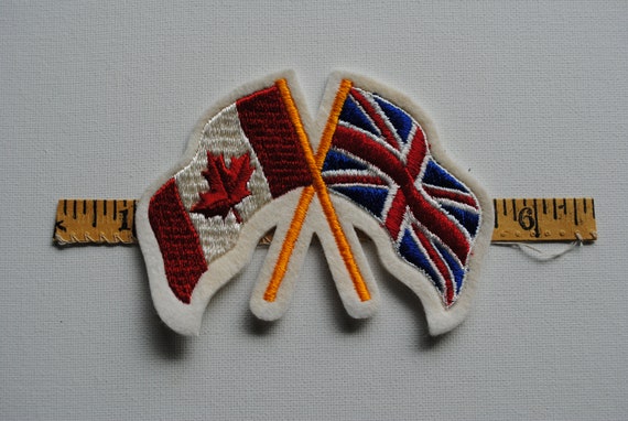 Vintage Canadian Flag and Royal Union Flag Patch … - image 4
