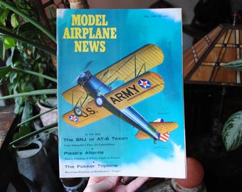 Revista Model Airplane News de mayo de 1960 - Volumen 62, número 5 - Revista Vintage Hobby - Década de 1960