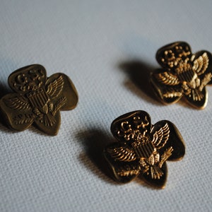 Vintage Girl Scouts lidmaatschapsspeld - badge - knoop - reversspeld afbeelding 4