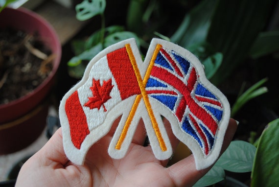 Vintage Canadian Flag and Royal Union Flag Patch … - image 1