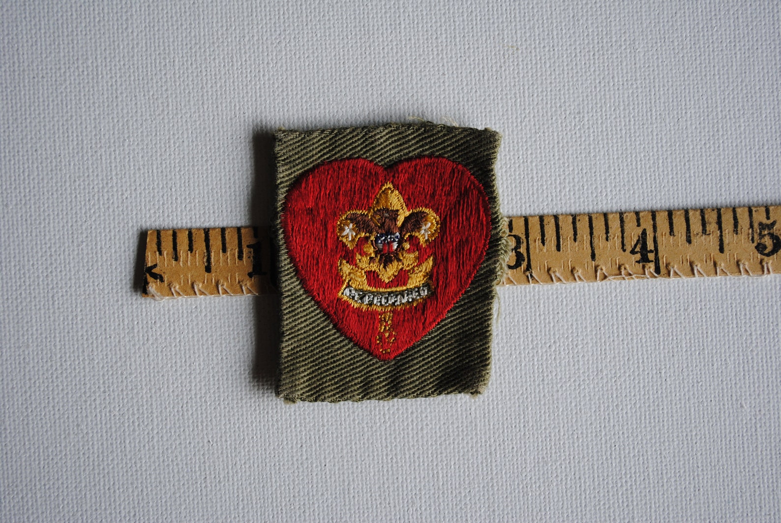 Vintage Boy Scouts Life Rank Emblem Patch Red Heart Eagle Etsy