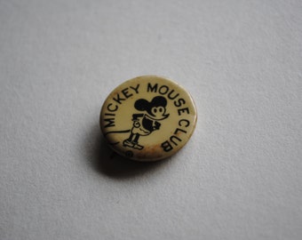 1930 年代のミッキー マウス クラブ ボタン - ピンバック - ファン