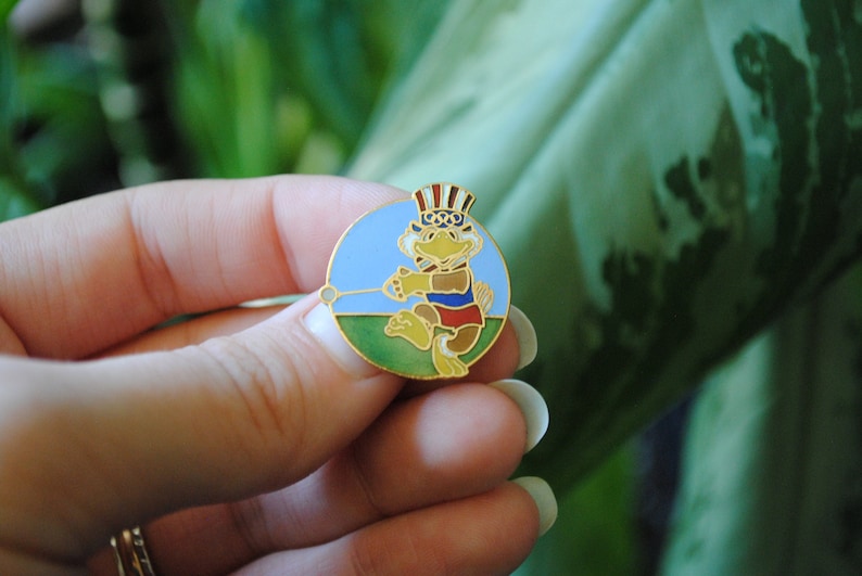Vintage 1984 Summer Olympics Pin Hammer Throw Track & Etsy