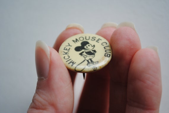 1930's Mickey Mouse Club Button - Pin Back - Fan … - image 5