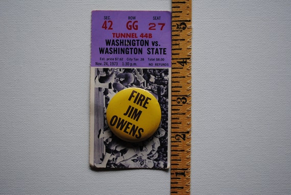 Vintage Fire Jim Owens Pin Back Button - 1973 App… - image 4