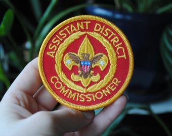 Vintage Assistant District Commissioner Patch - Boy Scouts of America - BSA Patch - Leadership Patch - 1970's
