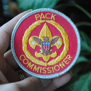 Vintage Pack Commissioner Patch - Boy Scouts of America - BSA Patch - Cub Scout Leadership Patch - 1970&#39;s