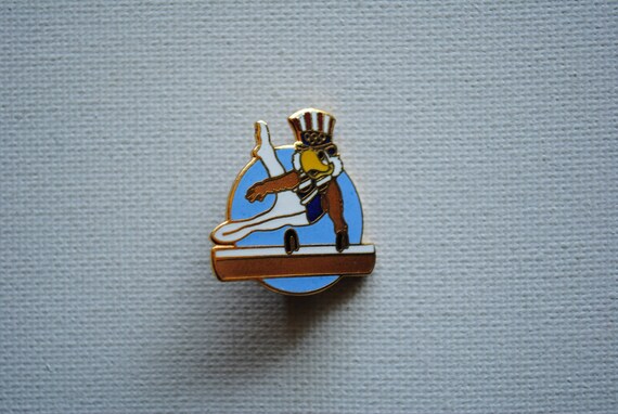 1984 Summer Olympics Pin - Pommel Horse - Gymnast… - image 3