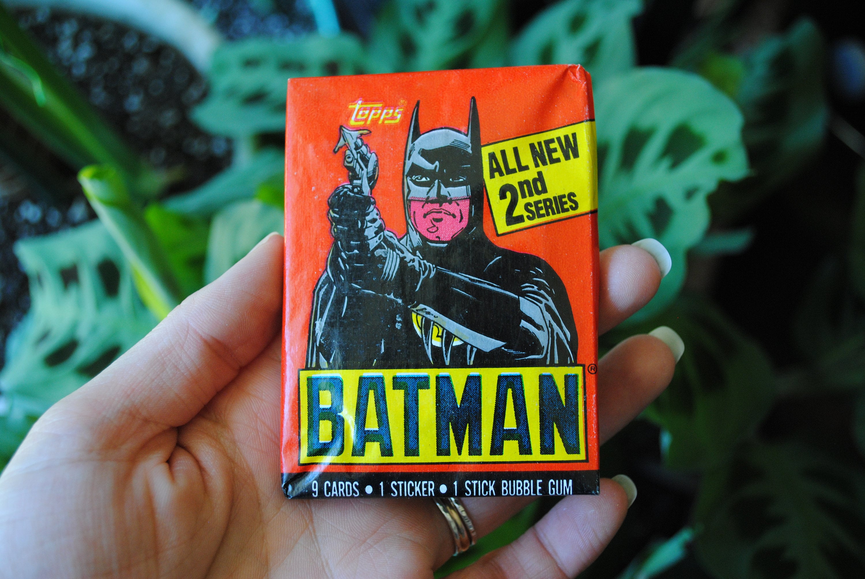 1989 Batman Trading Cards - Topps - Vintage Sealed Pack - Nine