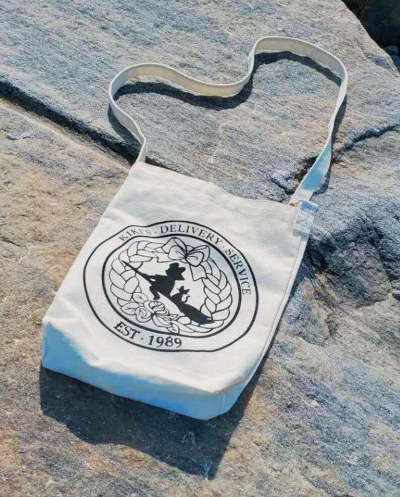 Kiki's Delivery Service Messenger Bag Adjustable strap studio Ghibli inspired purse image 5