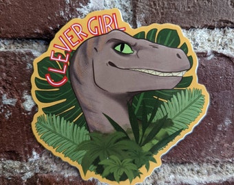 Clever Girl Jurassic park vinyl sticker