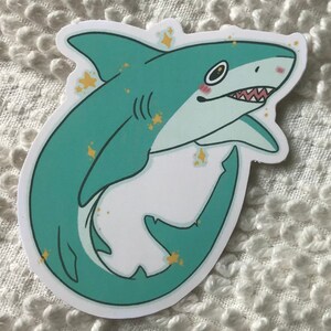 Goofy Shark vinyl sticker