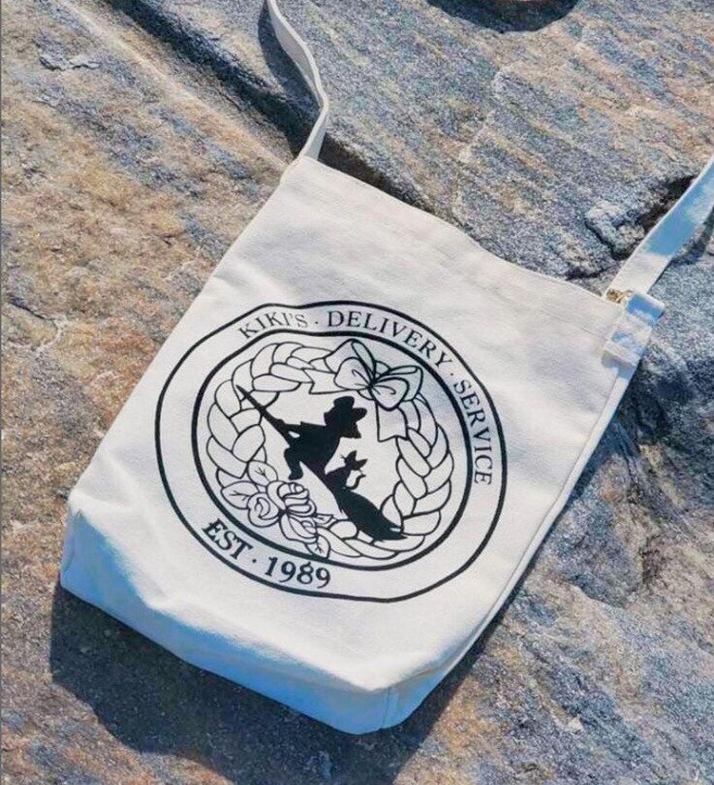 Kiki's Delivery Service Messenger Bag Adjustable strap studio Ghibli inspired purse image 1