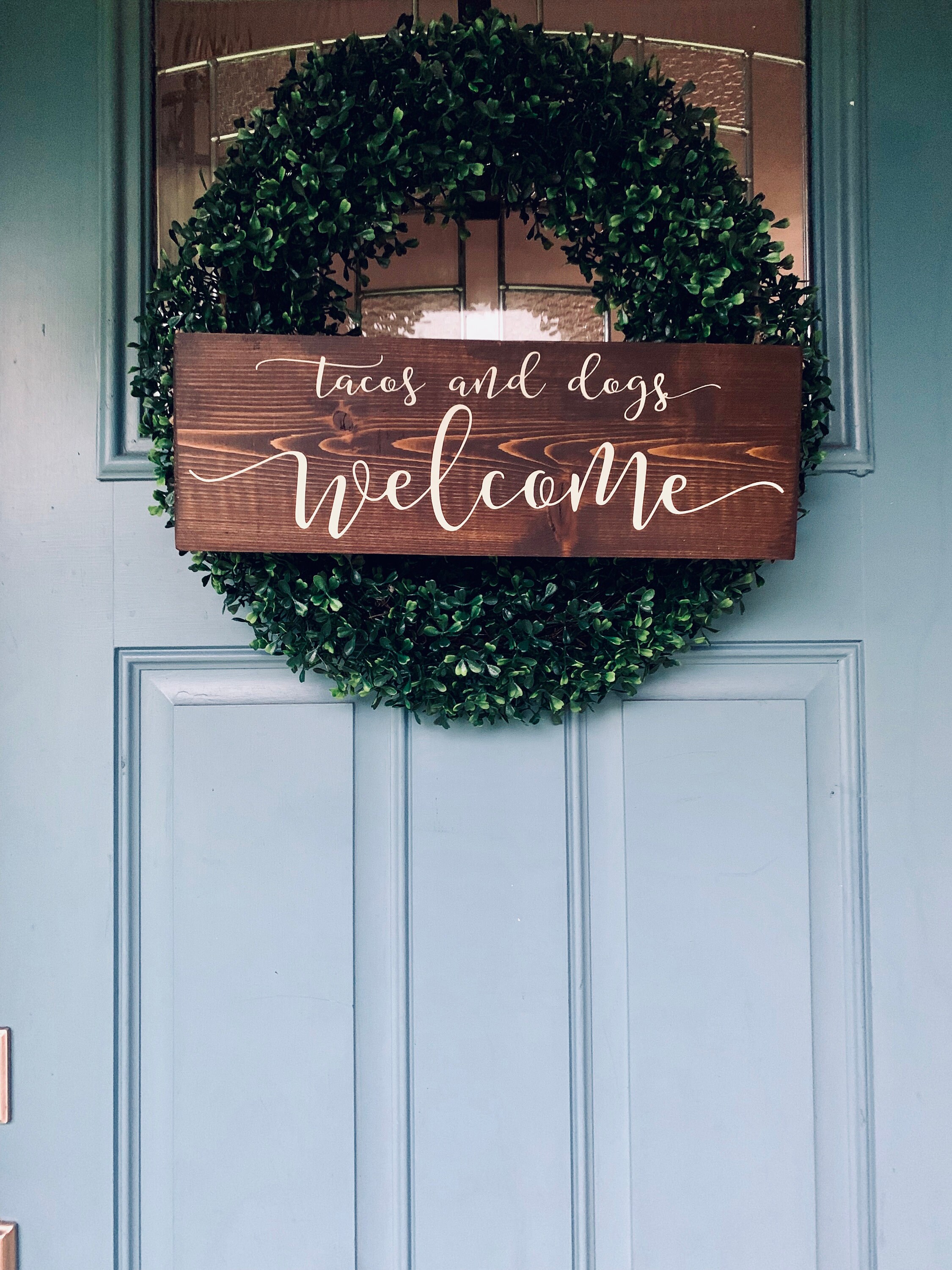 Welcome Ramon Sign Welcome Sign | Welcome Door Sign | Hanging Sign | Tacos and Dogs ...