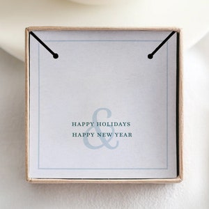 Scatola regalo per gioielli per le feste / Biglietto con messaggio di Natale per gioielli / Confezione regalo per gioielli di Natale / Regalo di Natale / Riempitivo per calze per adolescenti