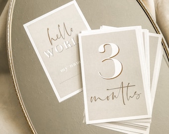 Baby Monthly Milestone Cards