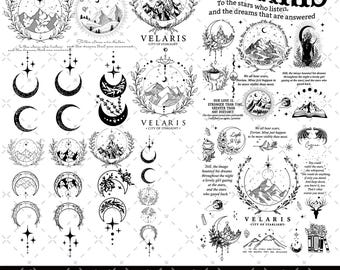 Velaris Bundle Png, Velaris City Of Starlight Png, The Night Court Png, SJM Merch Png, City of Starlight Png, ACOTAR Png, ACOTAR Velaris Png