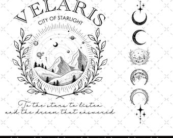 Velaris Png, Velaris City Of Starlight Png, The Night Court Png, SJM Merch Png, City of Starlight Sweater, ACOTAR Png, ACOTAR Velaris Png