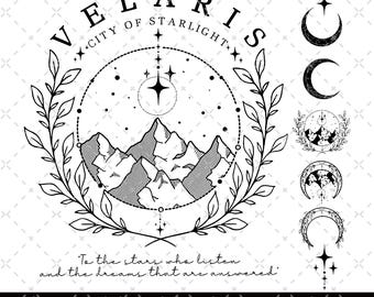 Velaris Png, Velaris Ciudad de Starlight Png, La Corte Nocturna Png, SJM Merch Png, Suéter de la Ciudad de Starlight, ACOTAR Png, ACOTAR Velaris Png