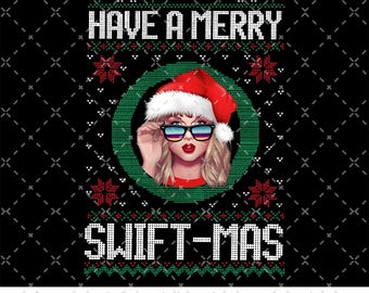 Feliz Navidad Swift PNG, Navidad Swift, Swiftmas Png, Navidad Taylor Png, Navidad Taylor Swifty, Navidad fea de Taylor, Regalo de Navidad TS