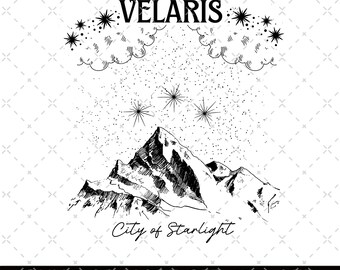Velaris Png, Velaris City Of Starlight Png, The Night Court Png, SJM Merch Png, City of Starlight Sweater, ACOTAR Png, ACOTAR Velaris Png
