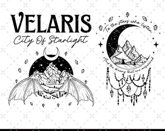Velaris Png, Velaris City Of Starlight Png, The Night Court Png, SJM Merch Png, City of Starlight Sweater, ACOTAR Png, ACOTAR Velaris Png