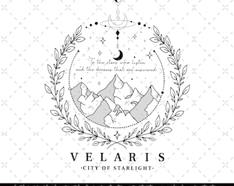 Velaris Png, Velaris City Of Starlight Png, The Night Court Png, SJM Merch Png, City of Starlight Sweater, ACOTAR Png, ACOTAR Velaris Png