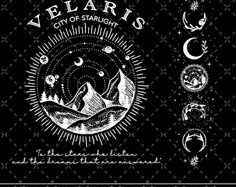 Velaris Png, Velaris City Of Starlight Png, The Night Court Png, SJM Merch Png, City of Starlight Sweater, ACOTAR Png, ACOTAR Velaris Png