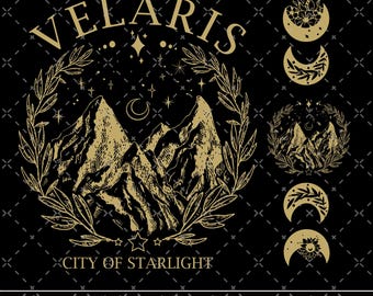 Velaris Png, Velaris City Of Starlight Png, The Night Court Png, SJM Merch Png, City of Starlight Sweater, ACOTAR Png, ACOTAR Velaris Png