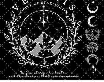Velaris Png, Velaris City Of Starlight Png, The Night Court Png, SJM Merch Png, City of Starlight Sweater, ACOTAR Png, ACOTAR Velaris Png