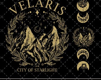 Velaris Png, Velaris City Of Starlight Png, The Night Court Png, SJM Merch Png, City of Starlight Sweater, ACOTAR Png, ACOTAR Velaris Png