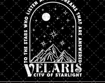 Velaris Png, Velaris City Of Starlight Png, The Night Court Png, SJM Merch Png, City of Starlight Sweater, ACOTAR Png, ACOTAR Velaris Png